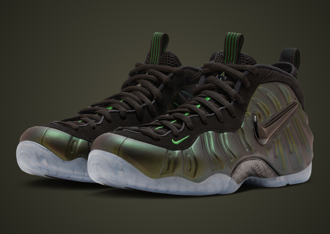 green and white foamposites