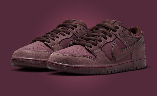 Nike SB Dunk Low Premium Paris City Of Love Burgundy Crush Angle
