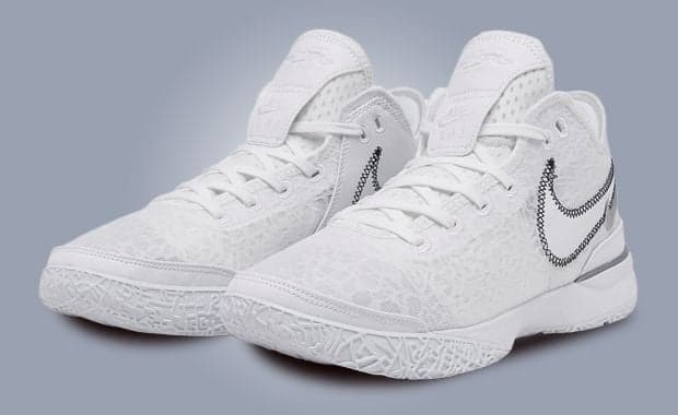 White And Metallic Silver Dress This Nike LeBron NXXT Gen