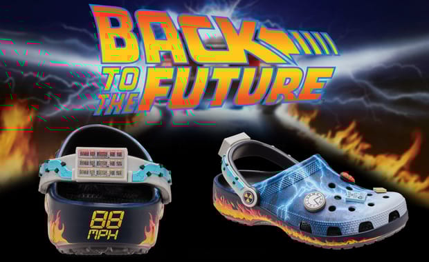 Great Scott! Crocs Hops in a DeLorean for Back to the Future Clog