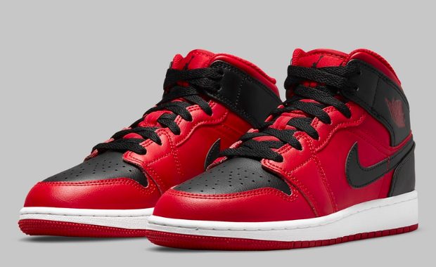 Jordan 1 Mid - Reverse Bred popular (2021) 554724-660 - Men's 10