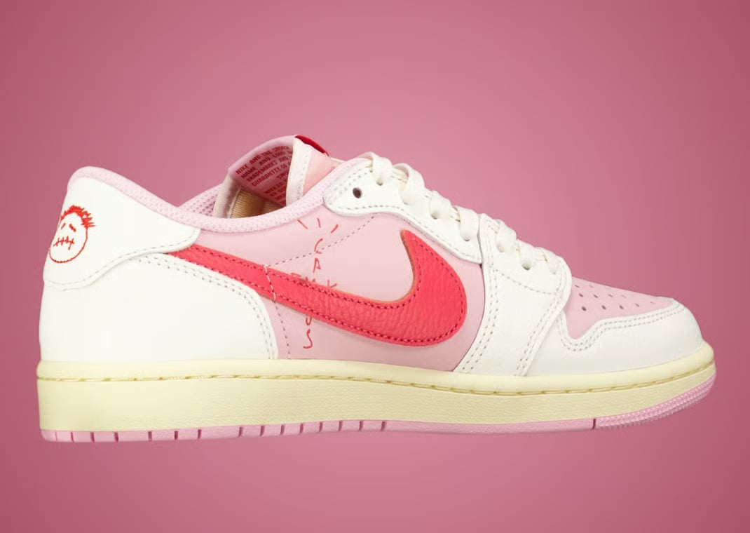 Travis Scott x Air Jordan 1 Retro Low OG Sail Tropical Pink