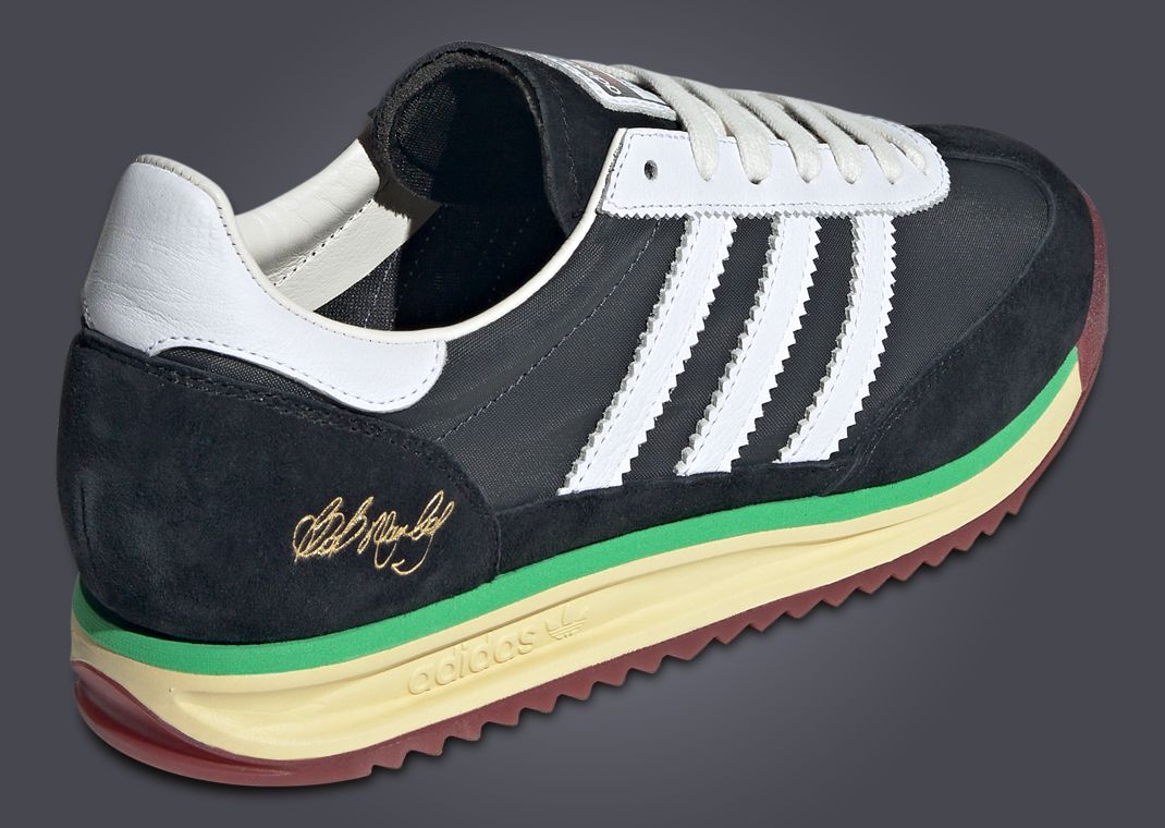 Bob Marley x adidas SL 72 RS Heel Angle