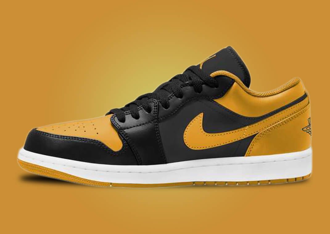air jordan 1 low yellow and black