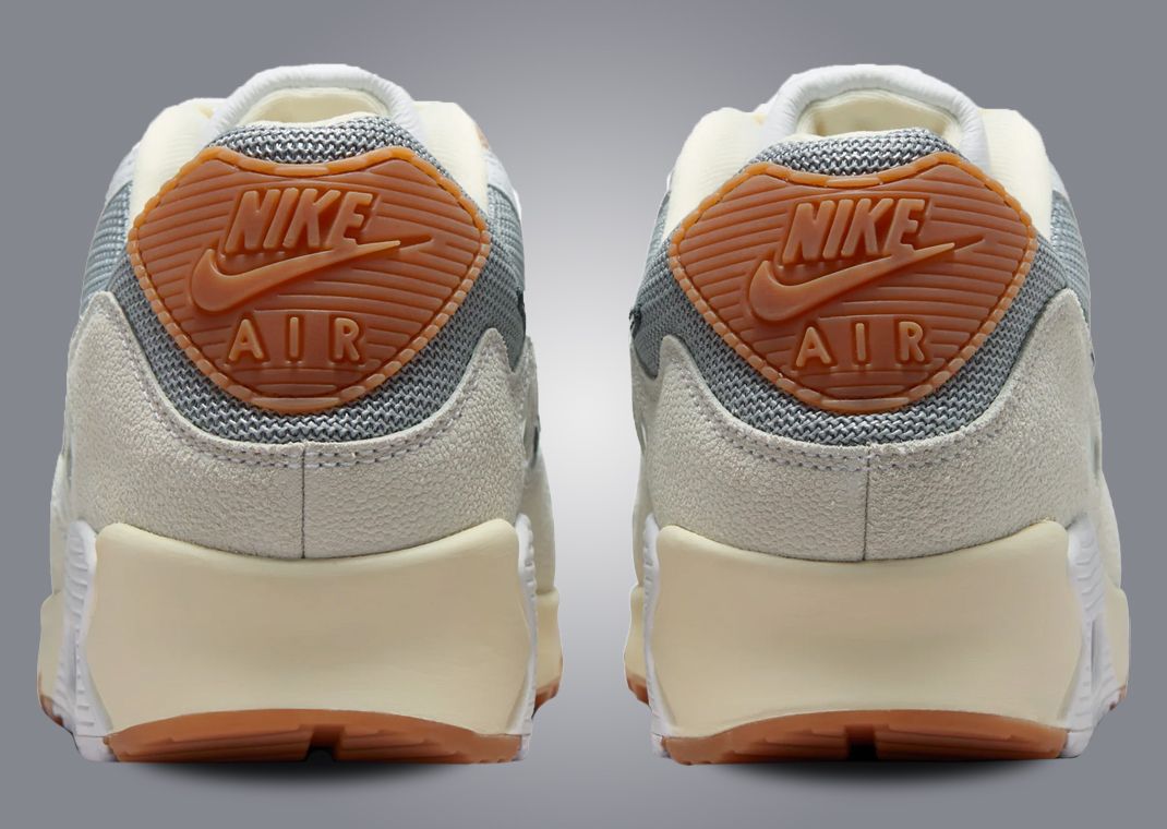 Patta x Nike Air Max 90 Waves Particle Grey Coconut Milk Heel