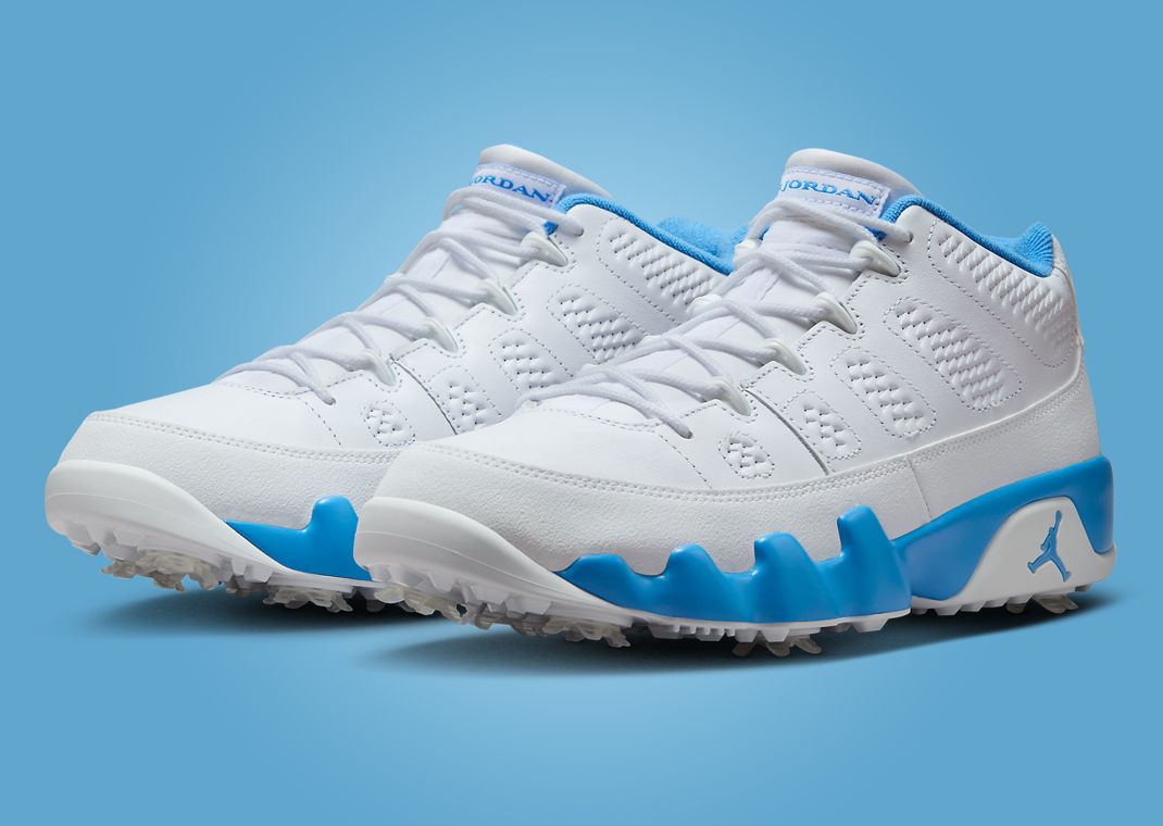 Air Jordan 9 Golf White University Blue