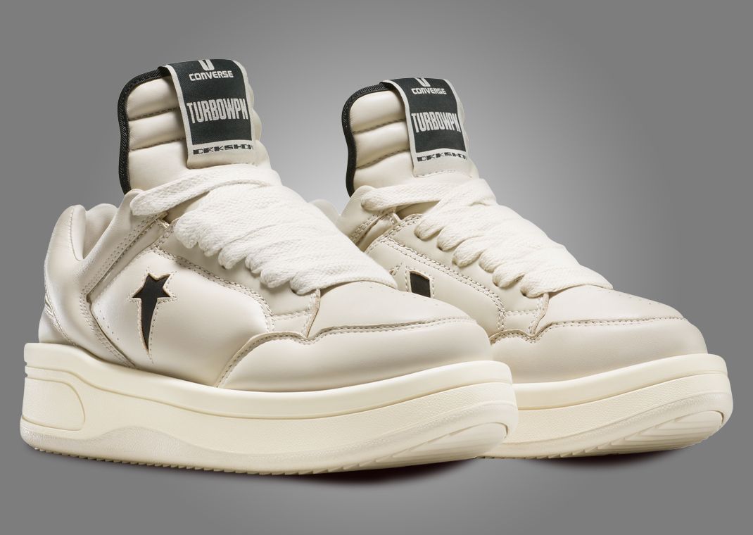 Rick Owens x Converse DRKSHDW TURBOWPN Ox Oyster Angle