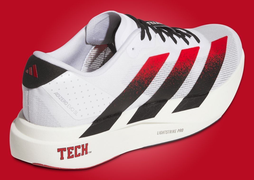adidas Adizero Evo SL Texas Tech Heel Angle