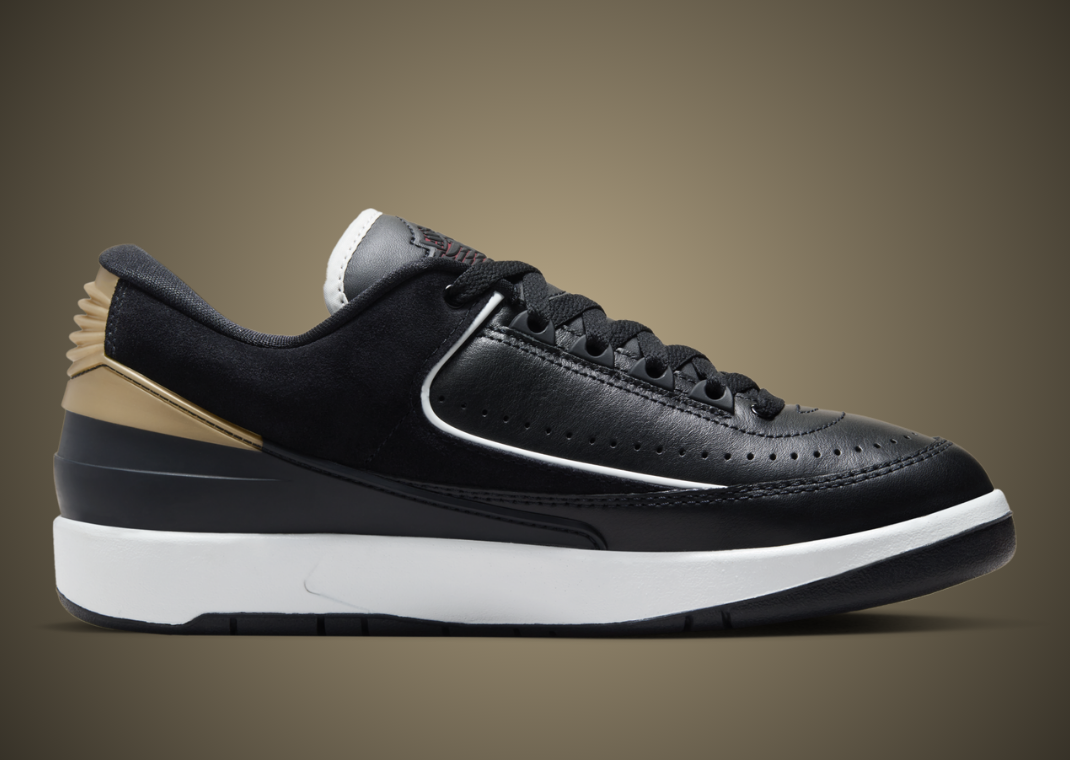jordan te 2 low black gold