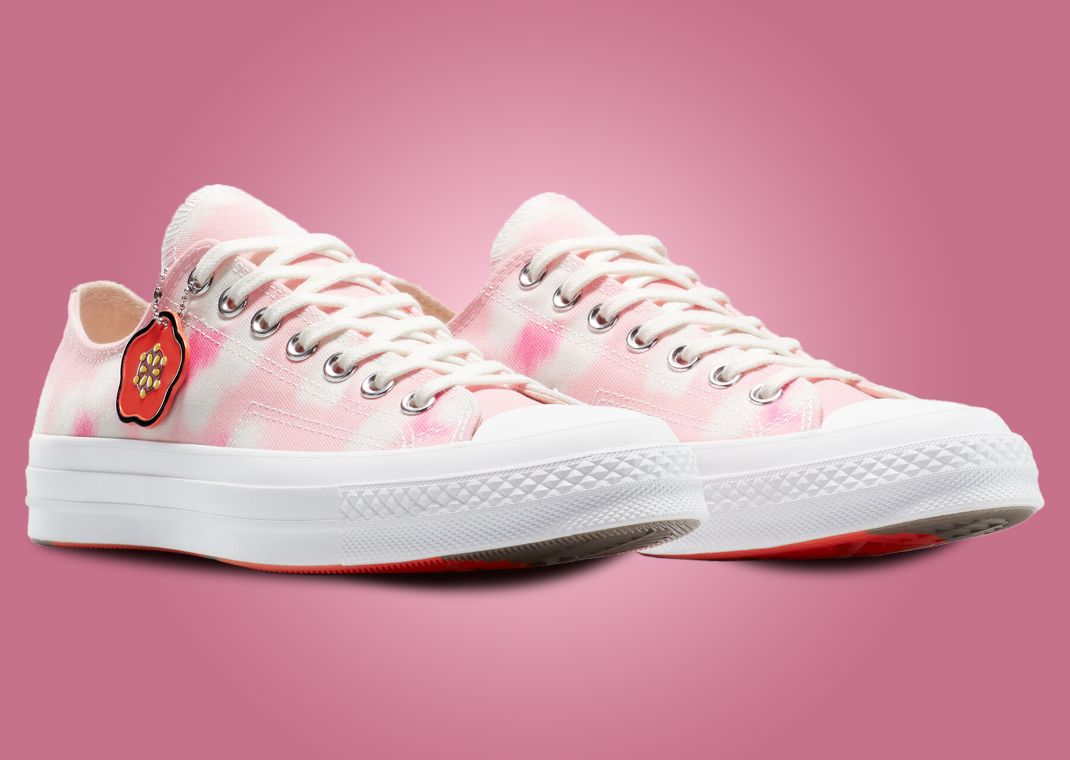 Kenzo x Converse Chuck Taylor Ox Hana Leopard Pink Cosmos Angle