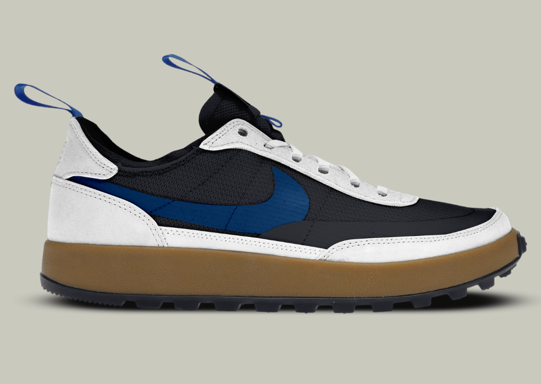 Tom Sachs x NikeCraft General Purpose Shoe Black White Team Royal