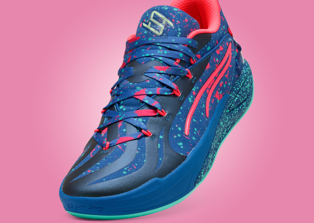 New Puma Stewie Sneaker Splatter Paint Toe