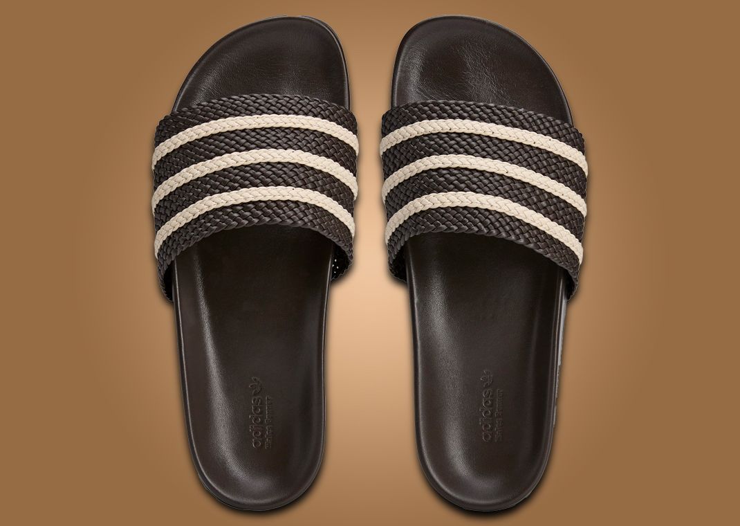 Wales Bonner x adidas Adilette Dark Brown Top