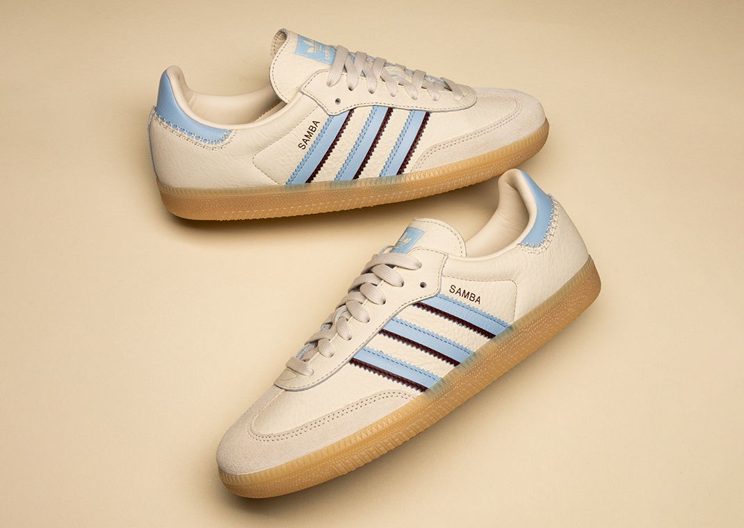 adidas Samba OG White Blue Red Angle