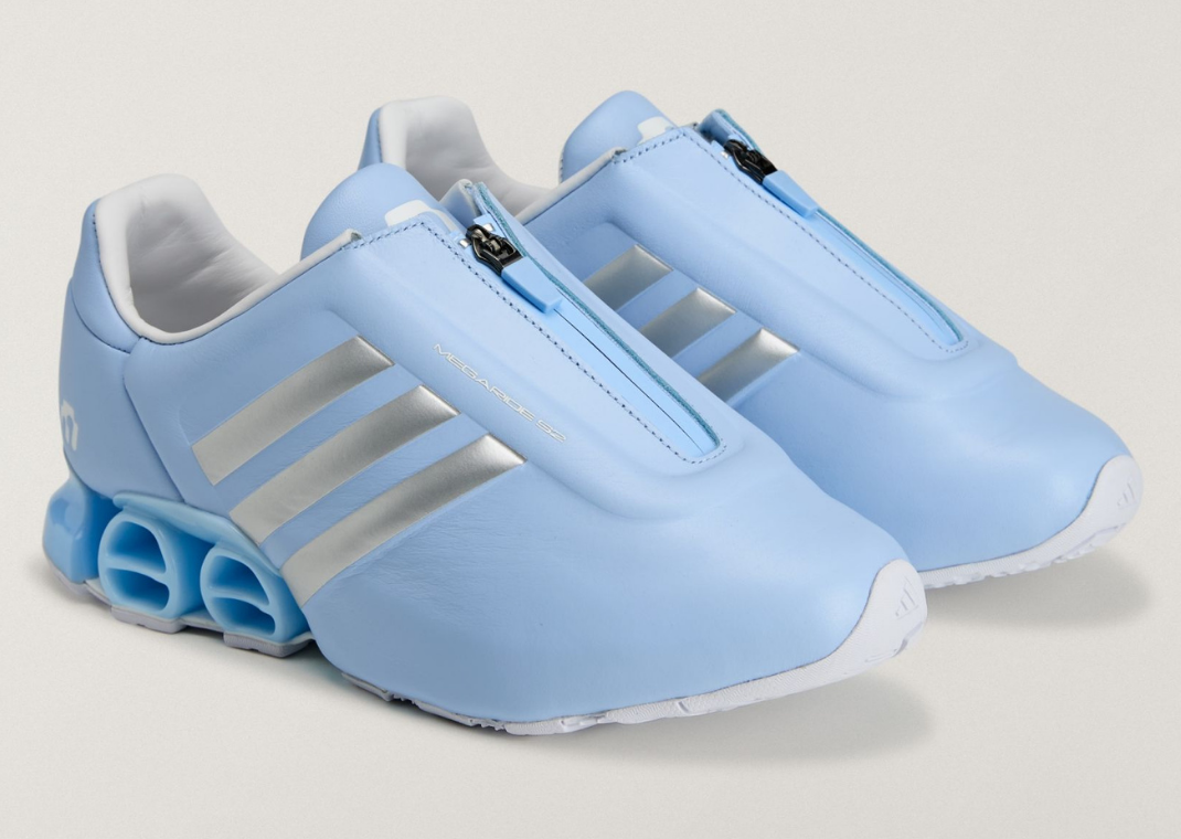 Miaou x adidas Megaride S2 Blue Glow - Angle