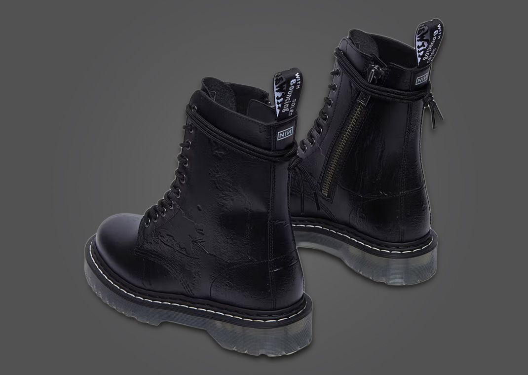Nine Inch Nails x Dr. Martens 1490 10-Eye Boot The Downward Spiral Heel Angle