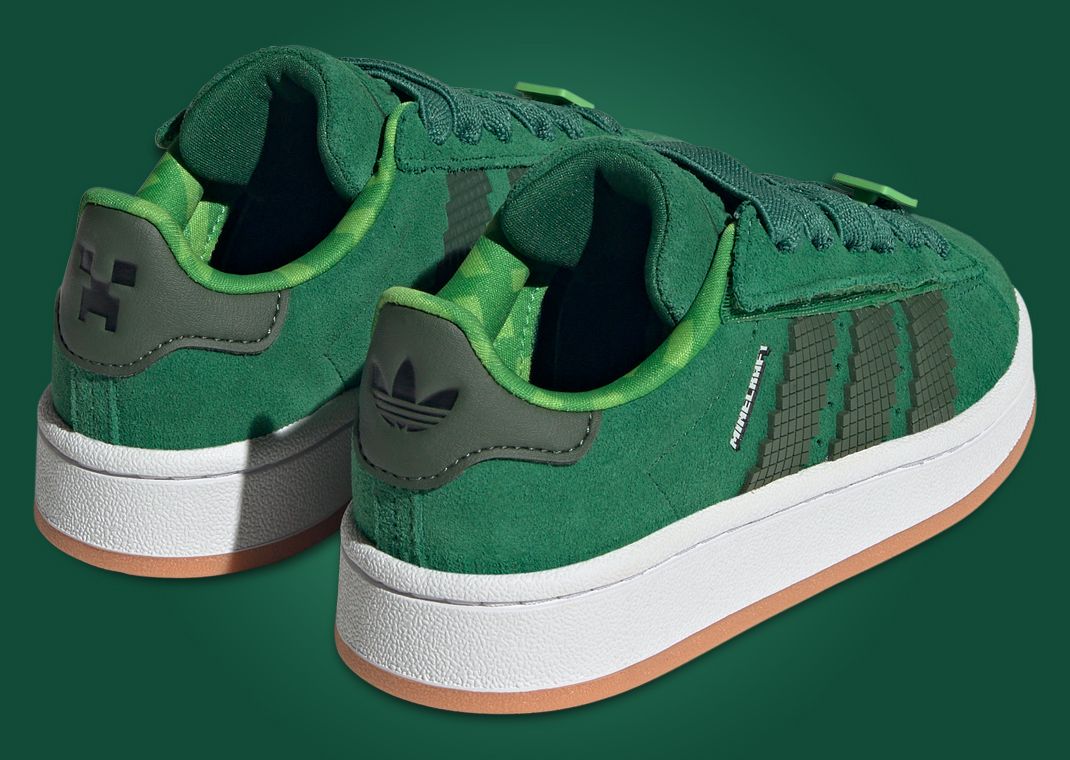 Minecraft x adidas Campus 00s Creeper Heel Angle