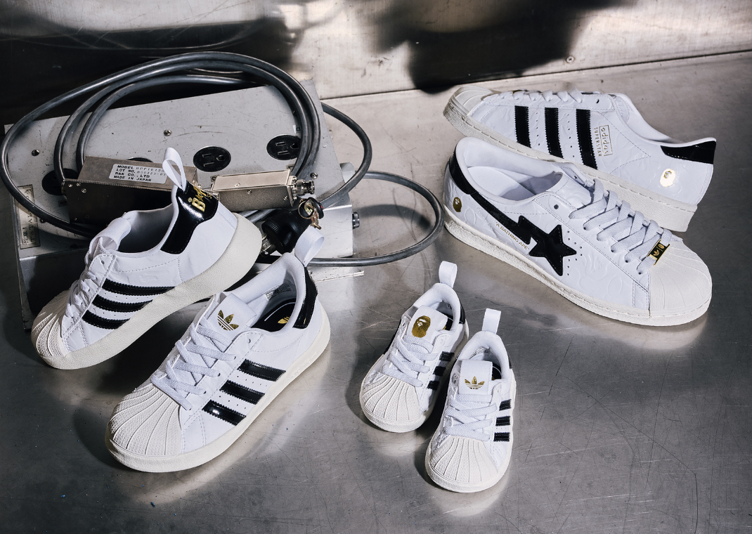 BAPE x adidas Superstar White