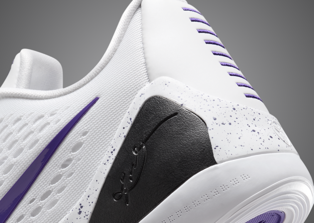 Nike Kobe 9 EM Low Protro Lakers Home Heel Detail