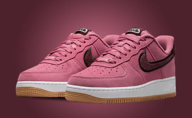 Faux Fur Swooshes Dress The Nike Air Force 1 Low Desert Berry