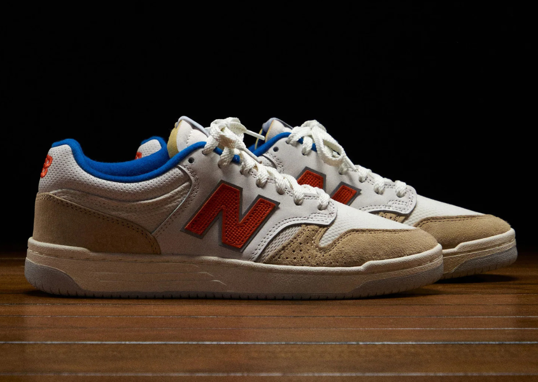 Kith x New Balance Numeric 480 MSG Tan Orange Pair
