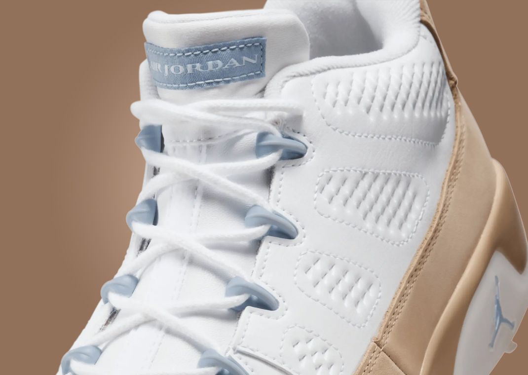 Air Jordan 9 Golf White Linen Detail