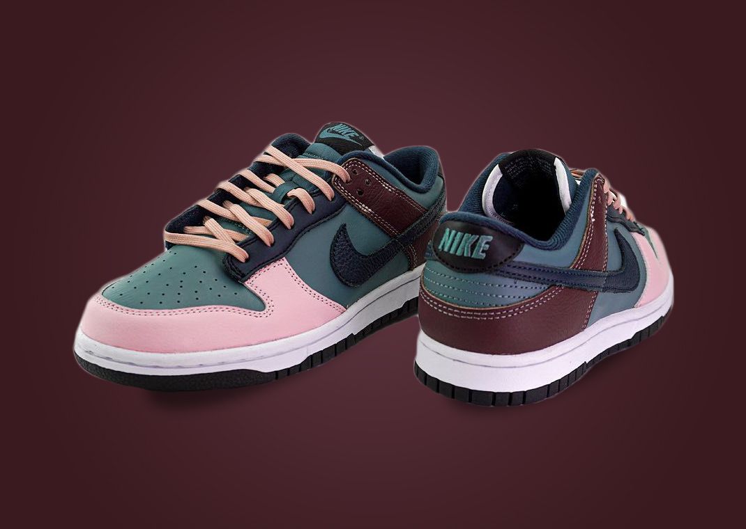 Nike Dunk Low "Aqua Green Bubblegum Brown"