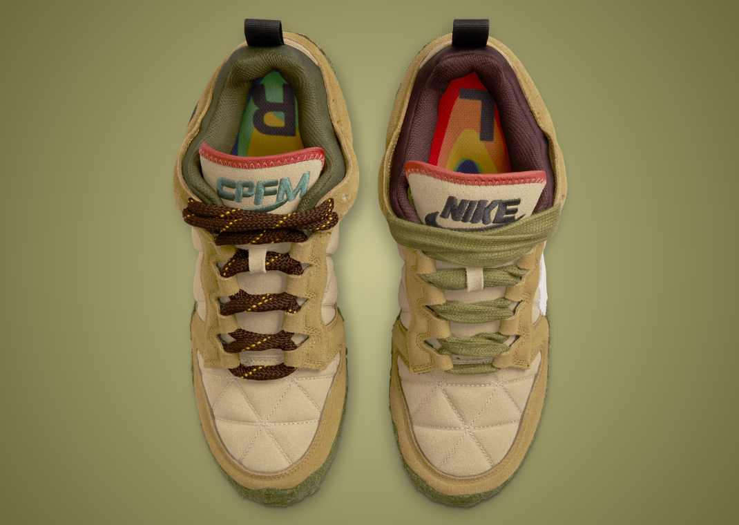 CPFM x Nike Air Flea 1 Barley Desert Moss - Top