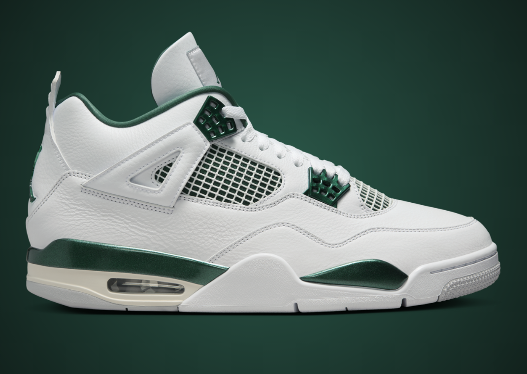 Air Jordan 4 Retro Oxidized Green Lateral