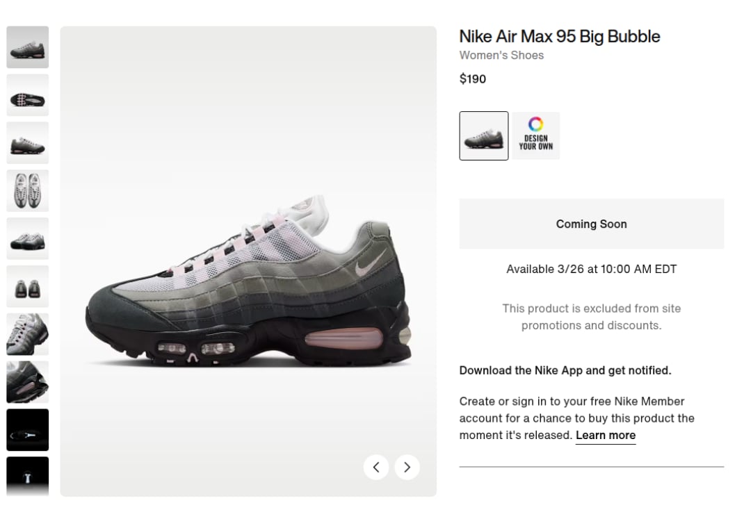 Air Max 95 Pink Foam (W)