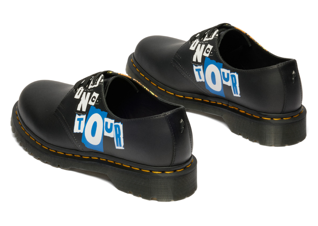Metallica x Dr. Martens 1461 3-Eye Smooth Leather Shoe - Heel Angle