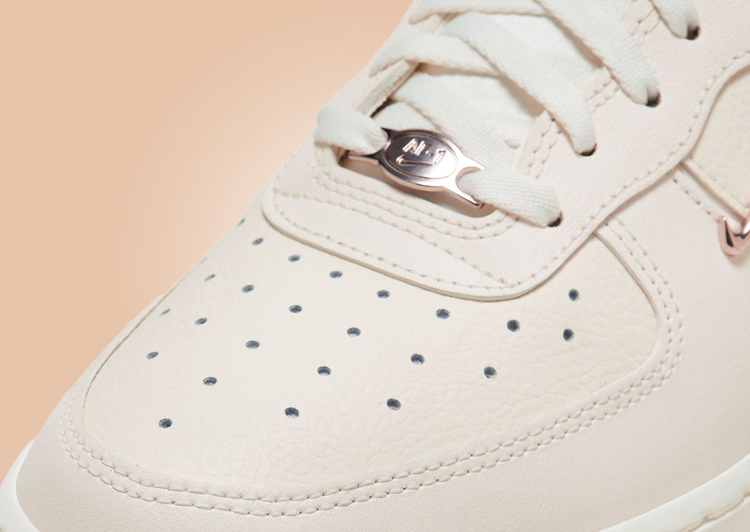 Nike Air Force 1 Low LX Metal Swooshes Sail Melon Tint (W) Toe