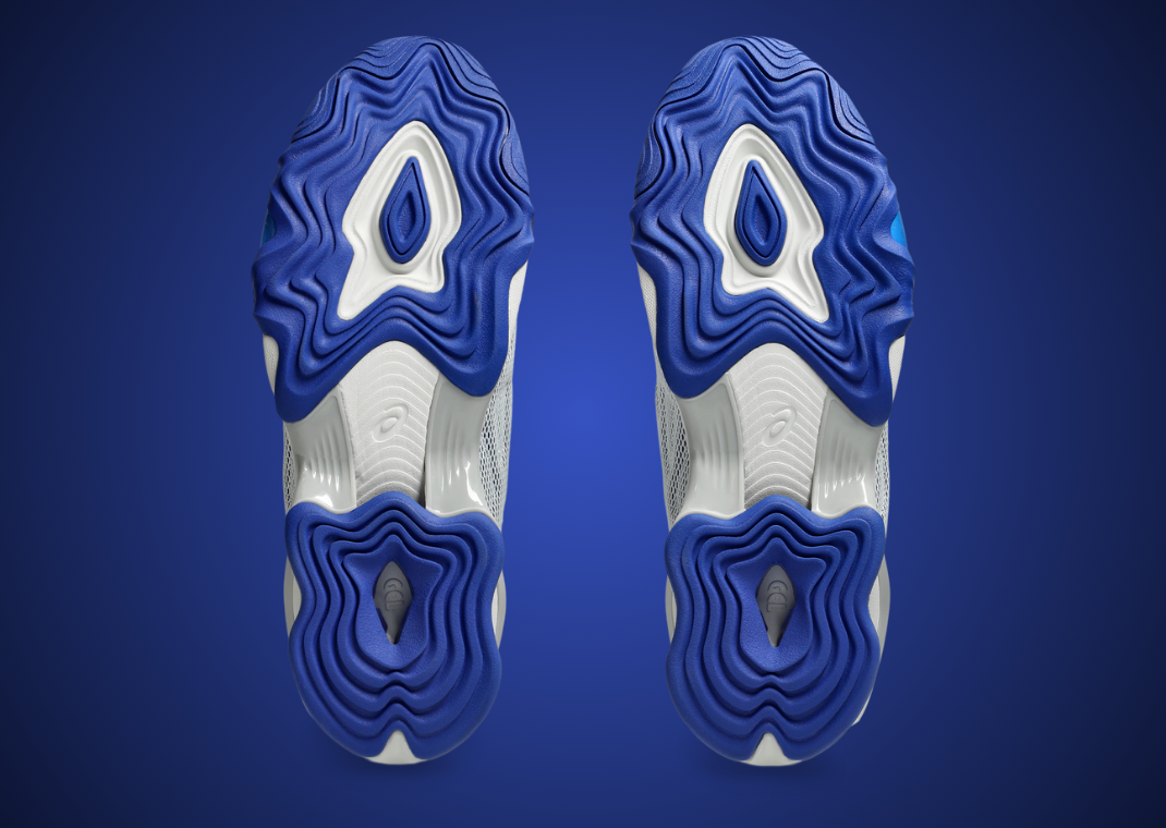 Kiko Kostadinov x Asics Novalis Gel-Teremoa White Blue Outsole
