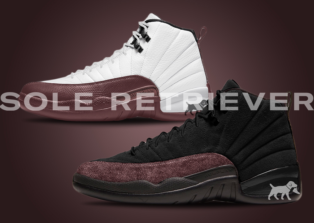 A Ma Maniere x Air Jordan 12 Retro Burgundy Crush Pack