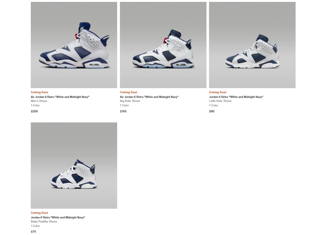 Air Jordan 6 Olympics Nike Page