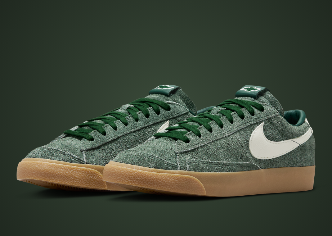 Devin Booker x Chevrolet x Nike Blazer Low Team Dark Green Angle