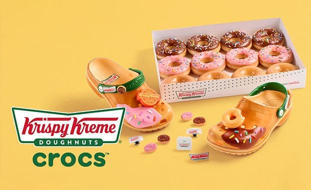 The Krispy Kreme x Crocs Classic Clog Releases August 2025
