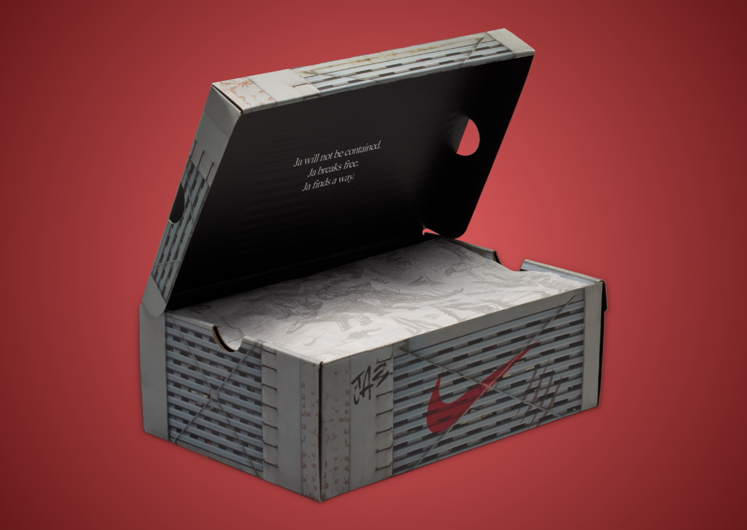 Jurassic Park x Nike Ja 3 Anthracite - Box