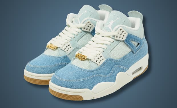 Air Jordan 4 Retro TEX Denim Sail Worn Blue (W)