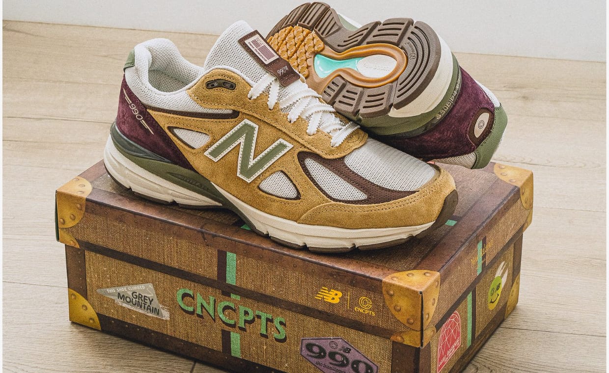 Concepts and New Balance have a Tan and Burgundy 990v4 Collab On the Way