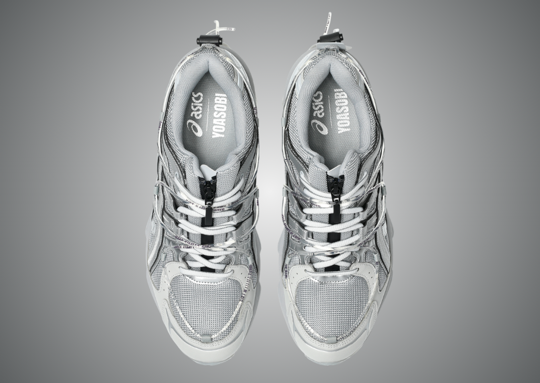 YOASOBI x Asics Gel-Kinetic Fluent Silver - Top