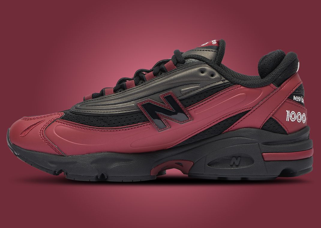 New Balance 1000 Monarch Burgundy Medial