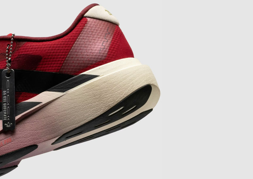 The Whitaker Group x adidas Adizero Evo SL Do Not Duplicate 404 Day Peachtree - Heel Detail