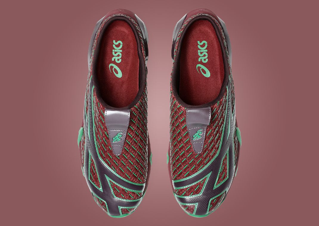 Kiko Kostadinov x Asics Novalis Gel-Styrax Mule Maroon Top