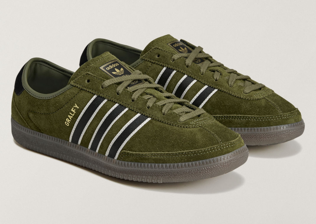 adidas Gralfy II SPZL Dark Green - Angle