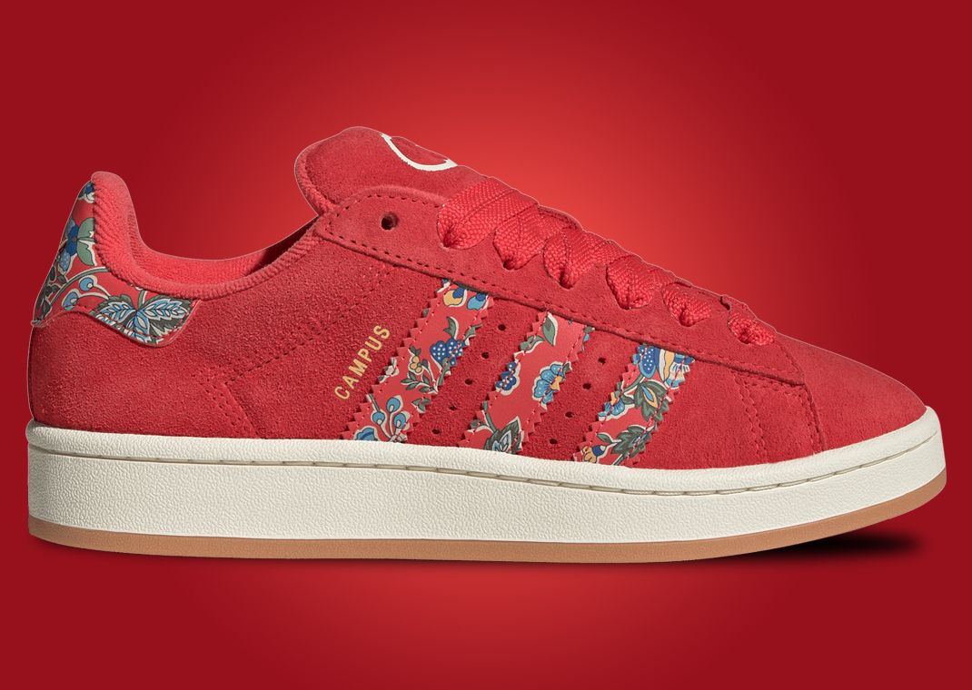 Liberty London x adidas Campus 00s Semi Lucid Red (W) Lateral