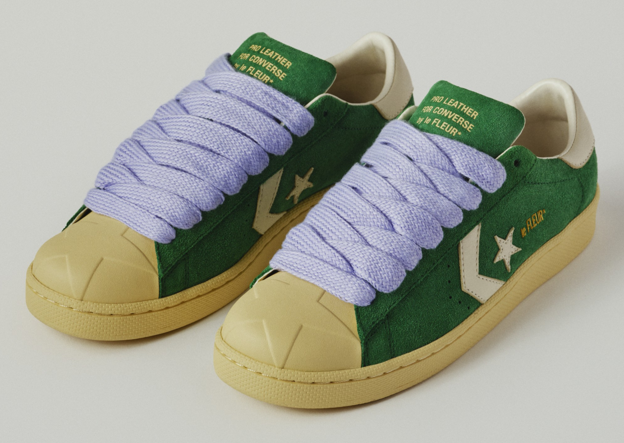 Tyler, the Creator x Converse Pro Leather Amazon - Angle