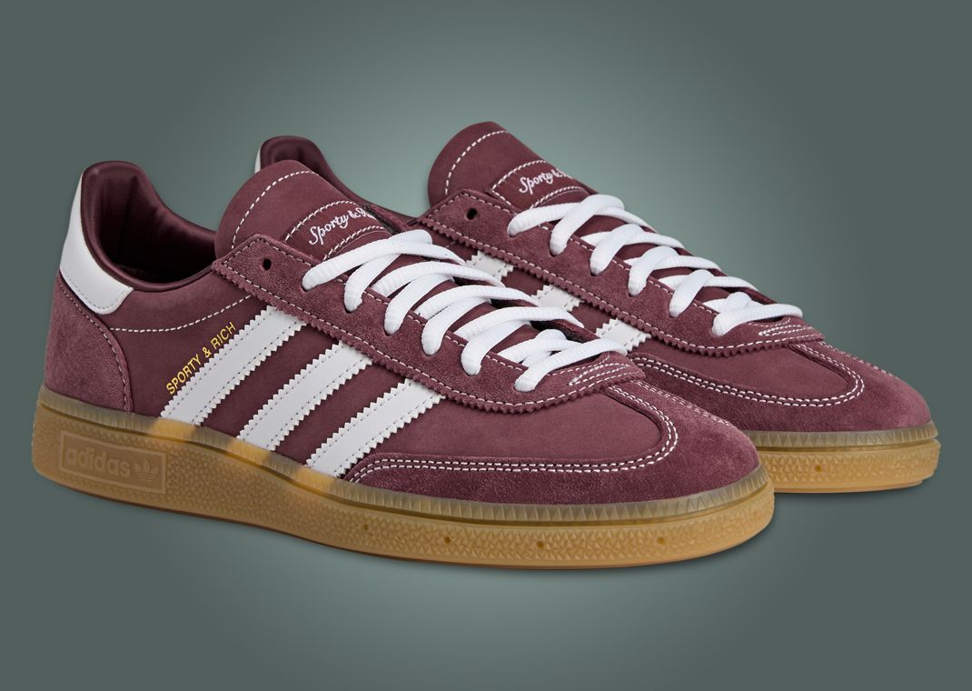 Sporty & RIch x adidas Handball Spezial Shadow Red Angle