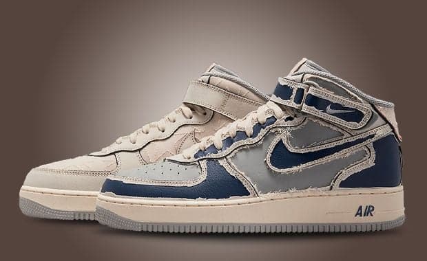 Tear-Away Details Take Over This Nike Air Force 1 Mid