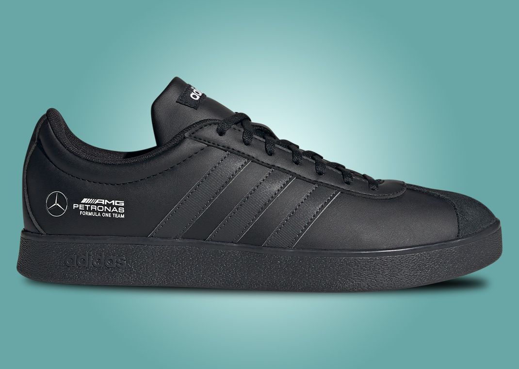 Mercedes AMG Petronas Formula One Team x adidas VL Court Core Black Lateral
